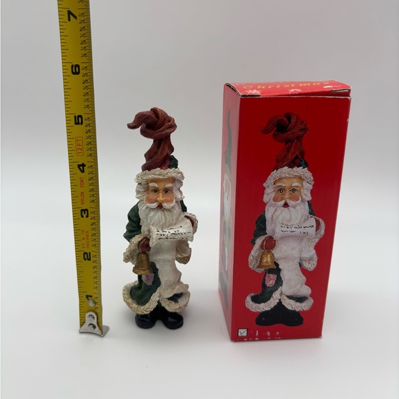 Collectible Santa Figurine With Scroll List - Picture 7 of 9